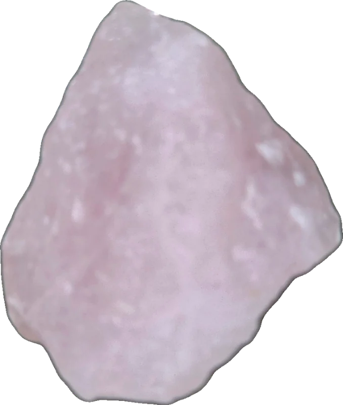 Pingente de quartzo rosa bruto, peça única